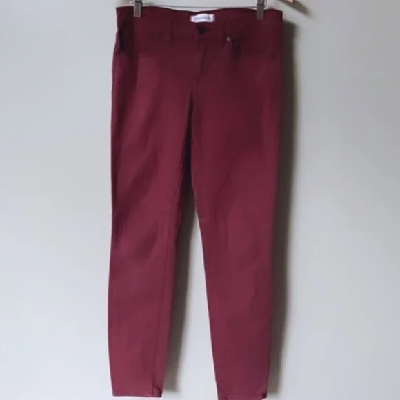 Madewell High Rise Deep Plum Skinny Jeans Size 27 - Picture 3 of 7